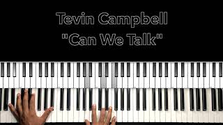 Tevin Campbell quotCan We Talkquot Piano Tutorial [upl. by Nade]