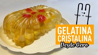 Como hacer GELATINA CRISTALINA DESDE CERO  GELATINA TRANSPARENTE  EL BAÚL DE JAVE [upl. by Lanfri912]