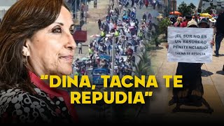 Tacna se levanta en contra de ampliación del penal de Challapalca y el Gobierno por la inseguridad [upl. by Ahsaeyt]