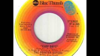 The Pointer Sisters Easy Days [upl. by Terpstra]