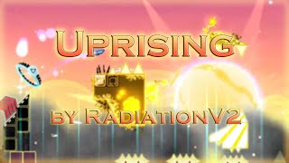 Uprising by RadiationV2 Demon  3 coins  Geometry Dash [upl. by Spindell866]