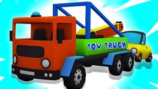 tractari camion  formarea camionului  Unboxing Tow Truck  Kids Tv Romanian  Cântece pentru copii [upl. by Inalan]