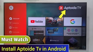 How to Install Aptoide Tv in Android Tv  smart tv me aptoide tv kaise download kare [upl. by Perron511]