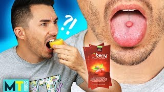 Men Try the Taste Tripping Pill Test  MBerry [upl. by Bernardina633]