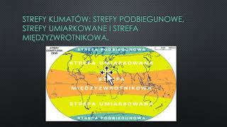 Strefy klimatyczne  lekcja geografii dla klas 5 SP [upl. by Doroteya]