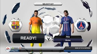 FIFA 2013  FC Barcelona vs PSG  94  Messi 🐐 smashes PSG in first half itselfGameplayClub Match [upl. by Sarilda]