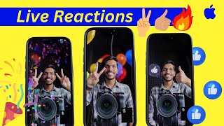 iPhone Fun Live Reactions on Video Calls with Hand Gestures  WhatsApp amp Instagram  iOS 17 Features [upl. by Lenora]