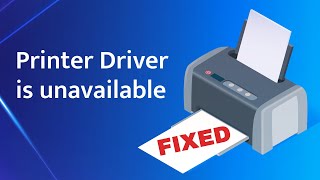 How to fix Printer Driver is unavailable on Windows 10 [upl. by Ailedamla]