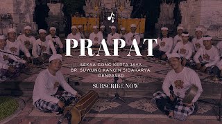 TABUH BALEGANJUR BEBARONGAN quotPRAPATquot  BR SUWUNG KANGIN SIDAKARYA  DENPASAR [upl. by Alessig911]