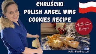 Polish Angel Wing Cookies Recipe Chrusciki [upl. by Seabrooke]