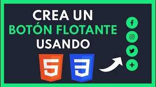 ✅Cómo HACER un BOTÓN FLOTANTE con HTML y CSS 2024 [upl. by Elna]