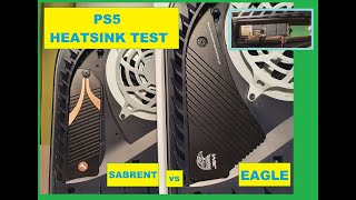 Test of the best PS5 SSD Heatsinks  EAGLE vs SABRENT [upl. by Brott794]