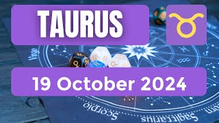 Taurus horoscope  Taurus Horoscope for Today 19 October 2024 [upl. by Esidnak255]