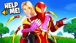 I Stream Sniped As IRONSPIDER To PROTECT SPIDERGWEN in Fortnite [upl. by Abdulla]