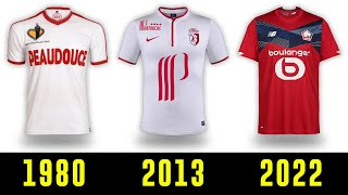 The Evolution of Lille OSC Jersey 1989  2022  Lille OSC Kits History [upl. by Anirbac]