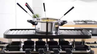 VonShef Raclette Grill with Fondue [upl. by Tinaret]