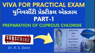 Viva For Practical Exam Part1  Preparation of Cuprous Chloride B Sc Sem5 [upl. by Nanyt]