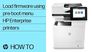 Load firmware using the PreBoot menu when recovering a printer  HP LaserJet Enterprise HP Support [upl. by Holtz420]