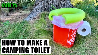 HOW TO MAKE A CAMPING TOILET  CHEAP amp EASY [upl. by Tildi]