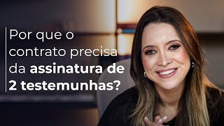 DUAS TESTEMUNHAS num contrato  PRECISA MESMO E se não tiver o contrato continua válido [upl. by Garry]