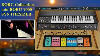 KORG Collection  miniKORG 700S SYNTHESIZER  Factory Preset Sound [upl. by Aihsyn]