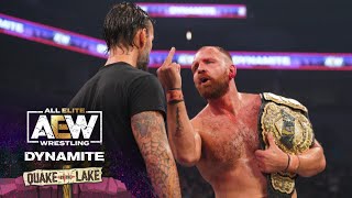 The AEW World Champion CM Punk is Back  AEW Dynamite Quake by the Lake 81022 [upl. by Keeley172]