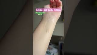 Nivea gel body lotion nivea gellotion bodygel review [upl. by Nuhsed241]