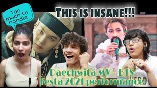 DAECHWITA  MV  BTS FESTA 2021 OT7 PERFORMANCE  REACTION This was beyond our imagination [upl. by Lymn]