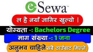 esewa job vacany in nepal  esewa job vacancy 2081  esewa job vacancy in nepal today  esewa news [upl. by Etiragram]