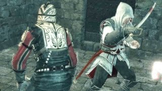 Assassins Creed 2 Ezios Captain Sword Combat amp Double Assassination [upl. by Ylevol]