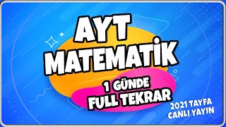 AYT MATEMATİK FULL TEKRAR  Konu Anlatım  345 AYT Matematik Soru Bankası [upl. by Garate323]