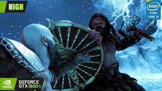 God of War Ragnarok  HIGH   GTX 1650TI  i510300H [upl. by Aramo997]