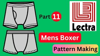 How to Make Mens Boxer Pattern by Lectra Software Part 11 [upl. by Oretna106]