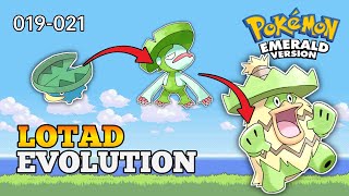 How To Evolve Lotad Into Lombre And Ludicolo In Pokemon Emerald  Hoenn Pokedex [upl. by Deibel]