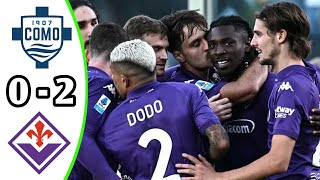 Como vs Fiorentina 02 Highlights  Serie A Italy 2024 Match Day 13 Breaking News [upl. by Nnaeiram]