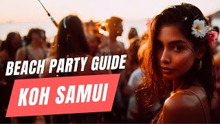 Epic Nights in Koh Samui amp Beyond Chaweng Beach and Koh Phangan Full Moon Fest 2024 [upl. by Perri]