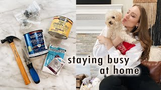 staying active  getting things done at home during quarantine  XO MaCenna Vlogs [upl. by Enomar]