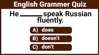 25 English Grammar Quiz  All 12 Tenses Mixed test  Test your English [upl. by Cilka]