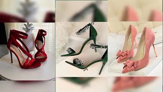 girls new high heels designs  beautiful heels collection viralvideo [upl. by Eatnwahs]