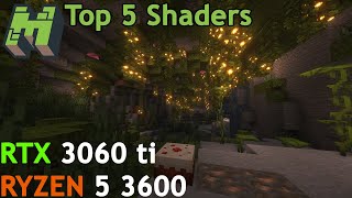 Minecraft Shaders  RTX 3060 ti  RYZEN 5 3600  1080p [upl. by Satsoc637]