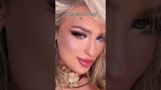 🧚🏼MALE GAZE MAKEUP VS FEMALE GAZE MAKEUP🧚🏼linerhack makeuptutorial linertrick beauty linerlook [upl. by Ylreveb]