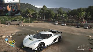 Koenigsegg Jesko  Forza Horizon 5  Logitech g29 gameplay [upl. by Aicenek464]