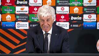 Gasperini quotCè grande attesa per la finale Rammarico per aver perso con la Juve Su Scamaccaquot [upl. by Baxy]