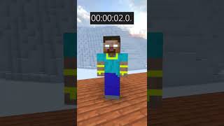 Swimming the Fastest Challenge Baby zombie minecraft animations [upl. by Constant]