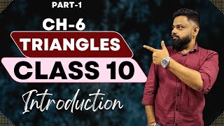 Class 10 maths chapter 6 triangles introduction  Basic proportionality theorem  Part 1 [upl. by Norak]