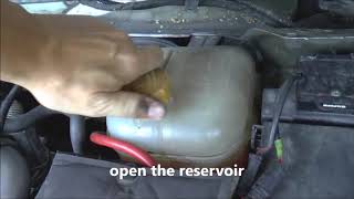 How to drain coolant  OpelVauxhall Astra Zafira Vectra Meriva Corsa [upl. by Borek]