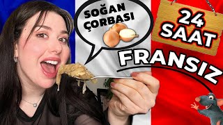 24 SAAT FRANSIZ GİBİ YEDİM 😋 Soğan Çorbası Ratatouille Kruvasan [upl. by Aicatsan]