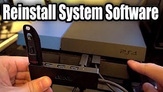 How to REINSTALL PS4 SYSTEM SOFTWARE EASY METHOD [upl. by Ij]