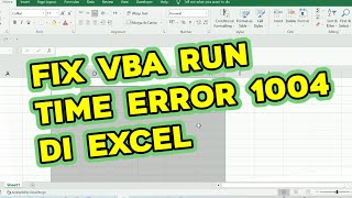 Excel VBA  Run time Error 438  Object doesnt support This Property or Method  Fix [upl. by Esetal]