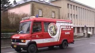 Ambulance NAW Incendie Sauvetage Luxembourg compilation [upl. by Duncan]